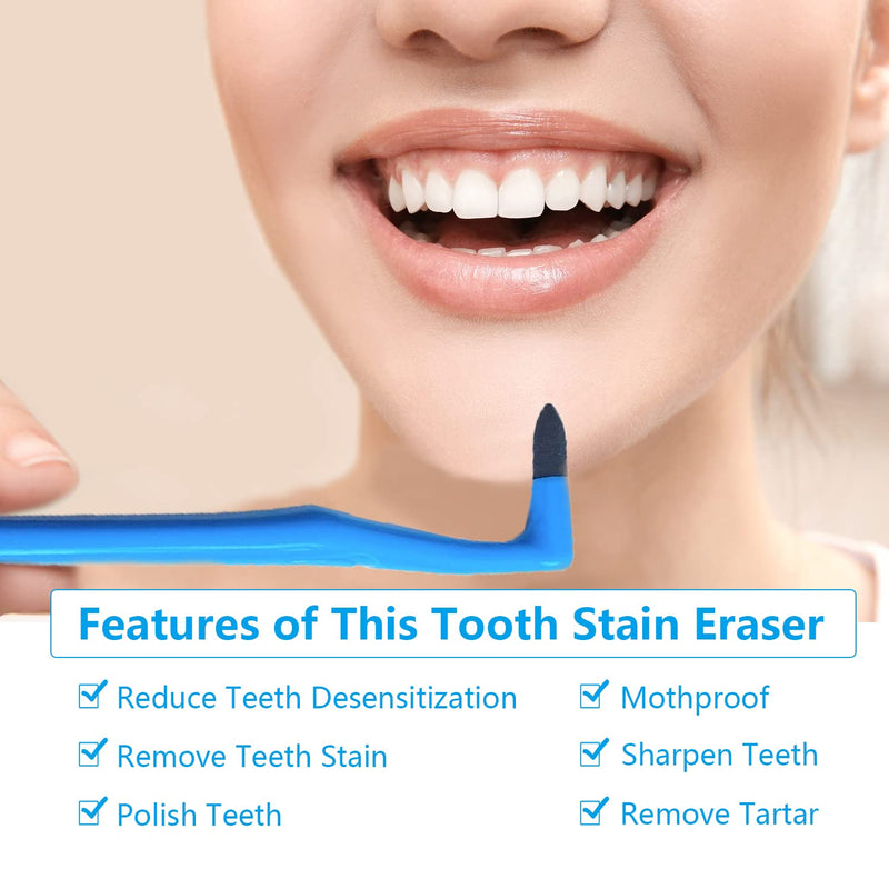 [Australia] - NITAIUN 5 Pieces Remover Tooth Cleaning kit, Teeth Stain Eraser Teeth Polishing Cleaning Kit Whitening Cleaning Eraser Oral Hygiene Care Tool 