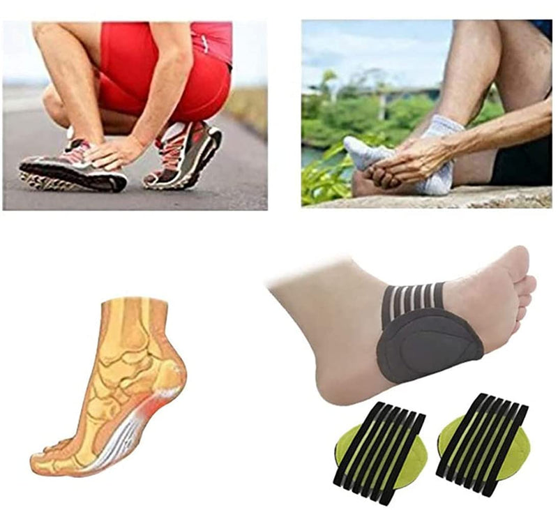 [Australia] - Voarge 2 Pairs Extra Thick Cushioned Compression Arch Support with More Padded Comfort for Plantar Fasciitis, Fallen Arches, Heel Spurs, Flat and Achy Feet Problems 