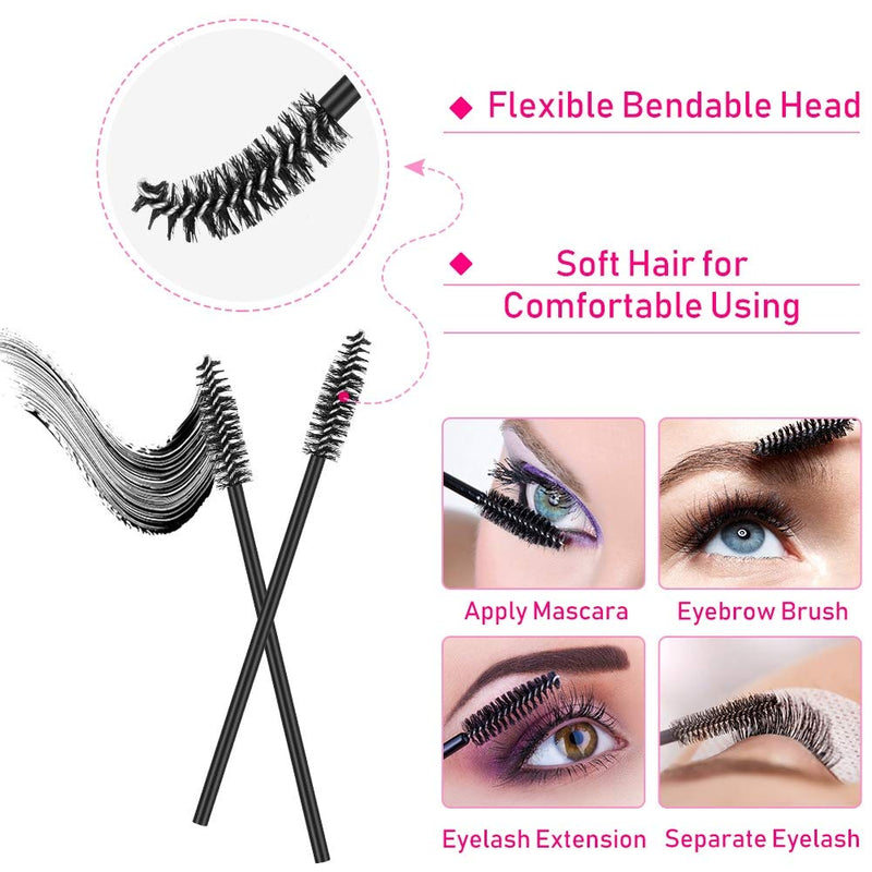 [Australia] - Audab Makeup Mixing Palette with 350PCS Disposable Makeup Applicators Brushes Includes Disposable Mascara Wands, Lip Wands, Spatula,Eyelash Brushes,Eyeliner Brushes for Makeup Artist Supplies 