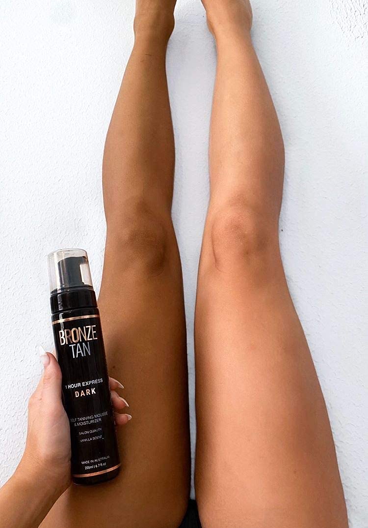 [Australia] - Bronze Tan Dark Self Tanner and Self Tanning Mousse For Fair to Medium Skin Tones Salon Quality Vanilla Scented Self Tanners Best Sellers (200 ml/ 6.7 oz) 