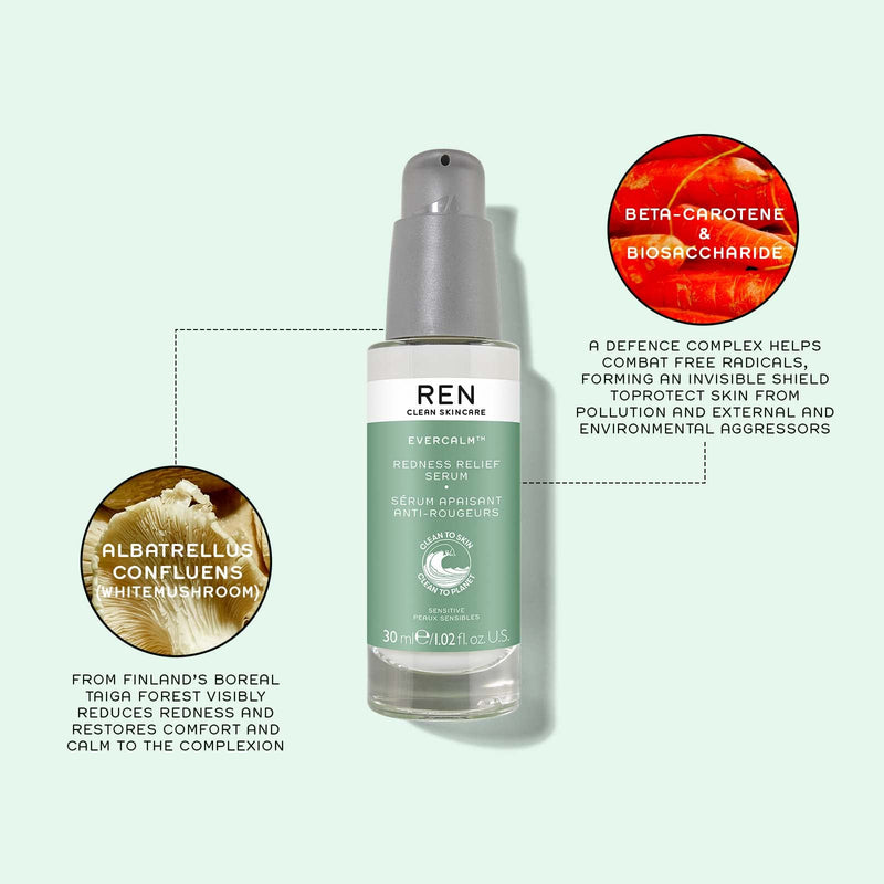 [Australia] - REN Clean Skincare Evercalm Redness Relief Serum 30 ml 