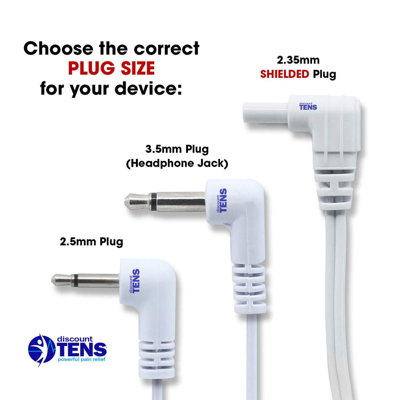 [Australia] - Tens Lead Wires, 2.5mm Mini-Plug to 2 2mm Pin Connectors (2), Discount Tens 2.5mm mini plug 