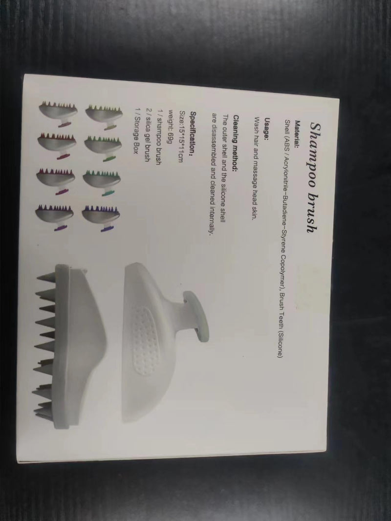 [Australia] - Scalp Massager Shampoo Brush, Soft Hard Silicone Shampoo Scrub Brush for Hair Care Growth Clean, Wet and Dry Hair Head Massager, Reduce Dandruff, Massage Scalp Black 