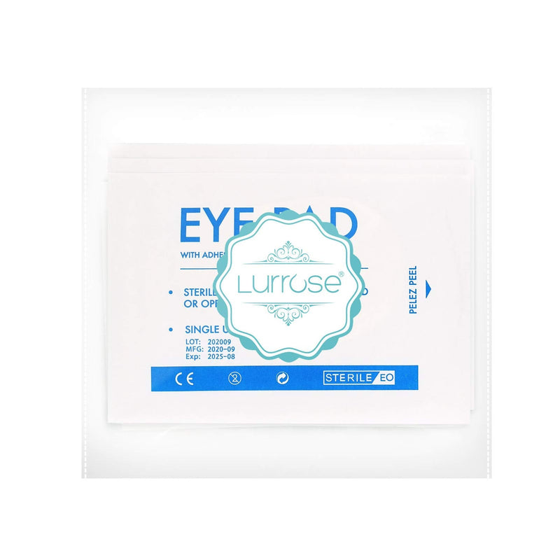 [Australia] - Lurrose 20 Pcs Sterile Nonwoven Eye Pads Self-adhesive Sterile Eye Patch Self Adhesive Wound Dressings for Adults 