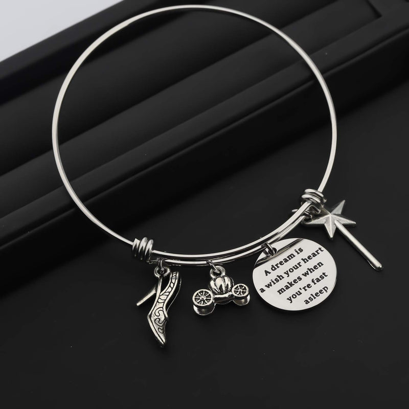 [Australia] - ENSIANTH Dream Princess Bracelet A Dream is A Wish Your Heart Makes When You're Fast Asleep Nursery Gift Dream Bracelet 