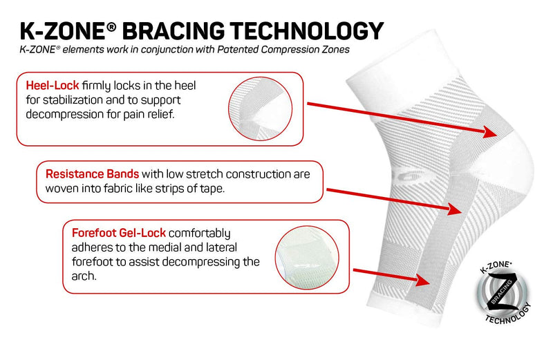 [Australia] - OS1st DS6 Decompression Sleeve (Single Sleeve) Resting Therapy for Moderate to Severe Plantar Fasciitis Medium 