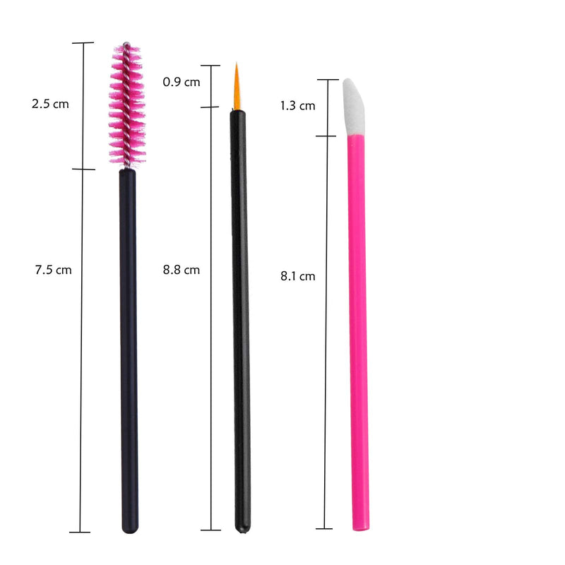 [Australia] - 150 PCS Disposable Eyelash Brush&Lip Gloss Brush&Eyeliner Brush Eyebrown Spoolie Mascara Wands Applicator Wholesale Make Up Tools Kit 
