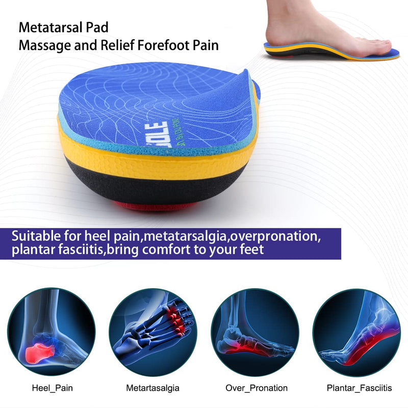 [Australia] - Valsole Orthotic Insole High Arch Foot Support Soft Medical Functional Insoles, Insert for Severe Flat Feet,Plantar Fasciitis,Feet Pain, Foot Valgus for Men and Women 