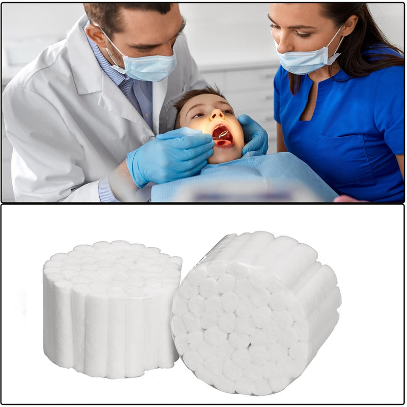 [Australia] - NAUZE 4 Pieces Dental Cotton Gauge Rolls Cotton Nose Nasal Plugs Dental High Absorbent Cotton Rolls 
