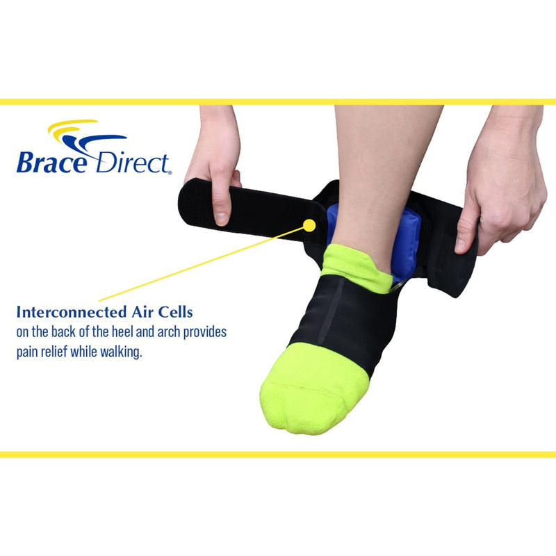 [Australia] - Plantar Fasciitis and Achilles Tendonitis Relief Daytime Air Pressure Foot Brace Strap - Support for Mild and Moderate Foot Pain Relief by Brace Direct Medium (Pack of 1) 