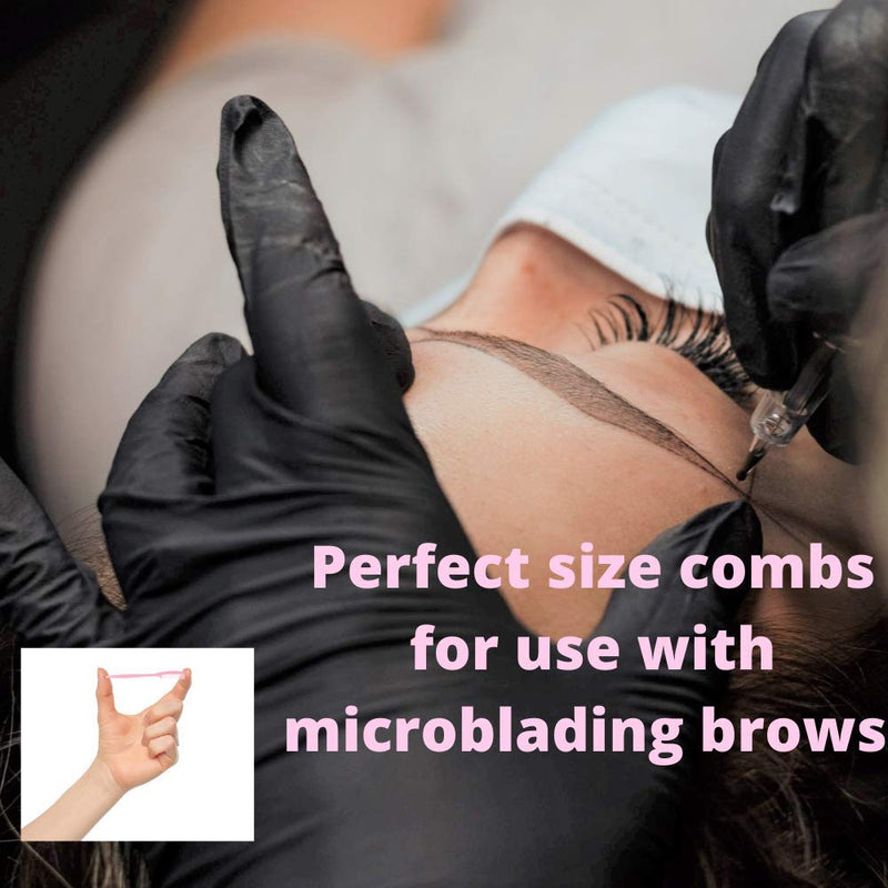 [Australia] - 25 Pieces Mini Eyebrow or Eyelash Comb for makeup, microblading, baby hairs, eyelash extensions 
