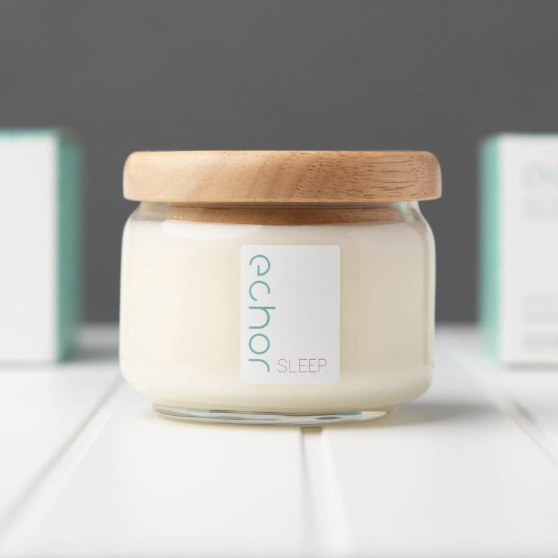 [Australia] - Echor Sleep Candle | Essential Oils Relaxation Calming Candle | Aromatherapy Scented Vegan Soy Wax Sleep Gift | Lavender, Ylang Ylang, Geranium & Sweet Orange 