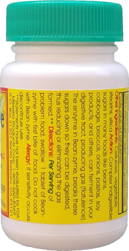 [Australia] - Bean-zyme 150count is 400 GALU per Tablet 