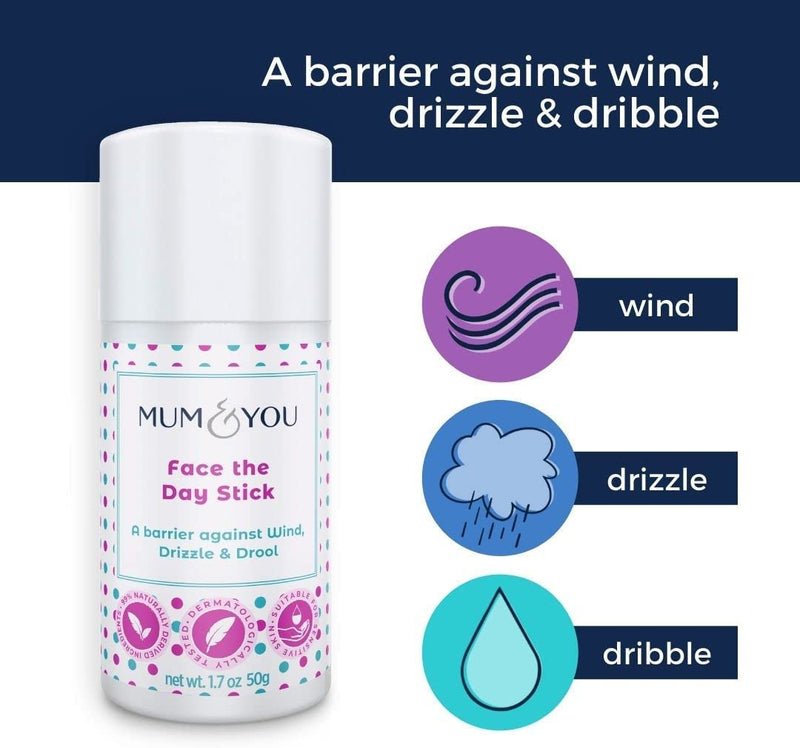 [Australia] - Mum & You Baby Face the Day Stick with Sunflower & Coconut Oils, Beeswax & Shea Butter for Natural Skincare. Protect your Baby's Face from Irritants, and Soothe Eczema & Irritated Skin. 1 Stick 