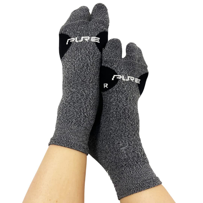 [Australia] - Bunion Relief Quarter Socks Heather Grey Large 