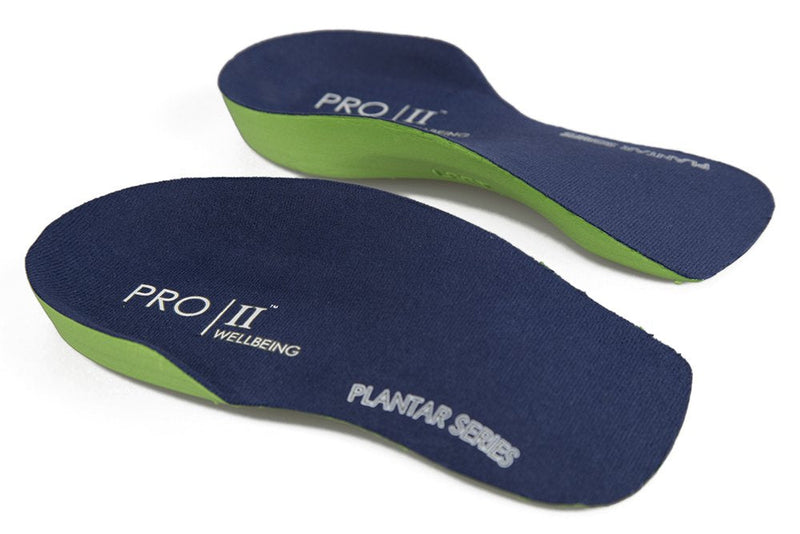 [Australia] - Pro11 3/4 Length Slim Fit Orthotic Heel Cup Insoles Plantar Fasciitis Metatarsalga Treatment (3-4.5 XS) 