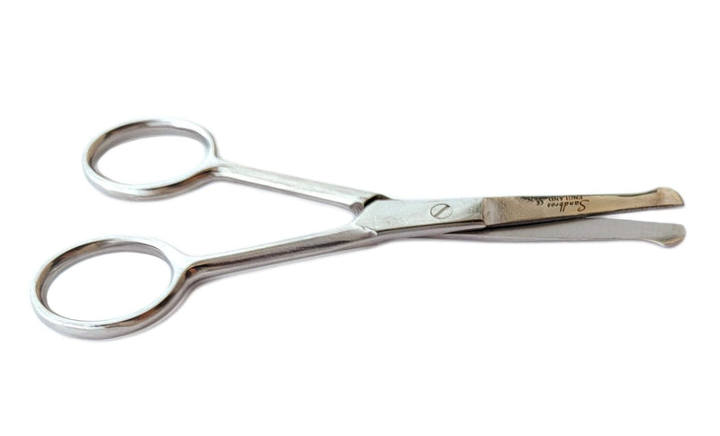 [Australia] - Trimming-Nasal Scissors-4.5 Rounded for Nose,Eyebrow,Ear,Dog Hair Probe Straight. 