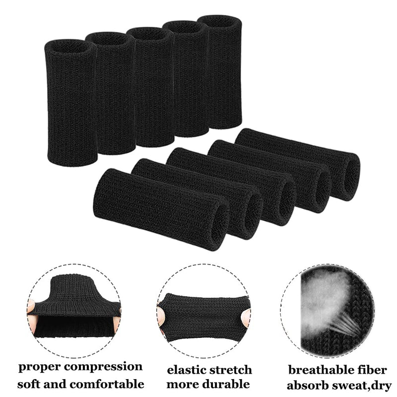 [Australia] - Finger Support Compression Sleeves (30Pcs), Breathable Thumb Support Brace Splint Arthritis Sleeve for Finger Joint Pain Relief, Comfortable Finger Protector for Triggger Finger Sports Aid Support 