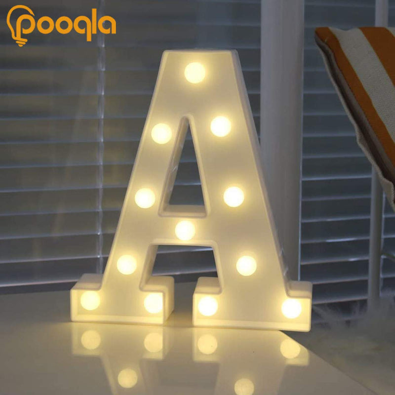 [Australia] - Pooqla LED Marquee Letter Lights Sign, Light Up Alphabet Letter for Home Party Wedding Decoration A Letter A 