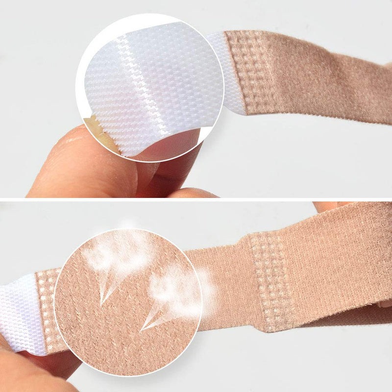 [Australia] - DYKOOK Broken Toe Wraps, 8 Pcs/Pack, Fabric Toe Splint Toe Cushioned Bandages Finger Protectors Straightener Hammer Toe Separators (Beige, 8 Pcs Toe Wraps) Beige, 8 Pcs Toe Wraps 