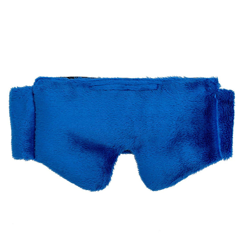 [Australia] - Huggaroo Gem - Super Plush Heated Eye Mask and Sleep Mask with Gel Ice Pack - Soft, Washable Cover and Lavender Aromatherapy - Blue Blue (Scented) 