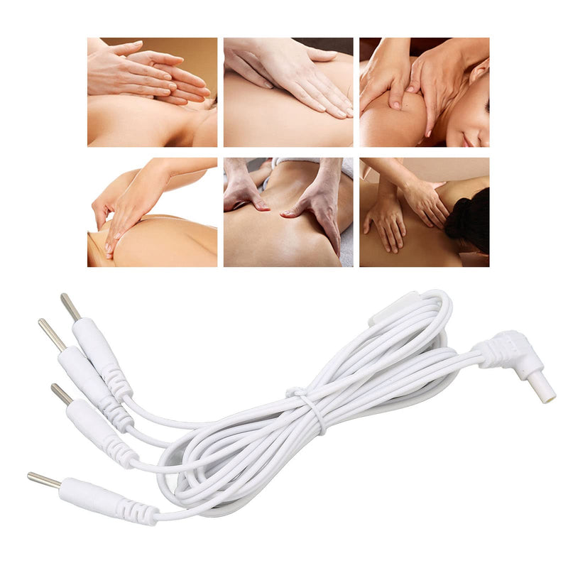 [Australia] - TENS Machine for Pain Relief,2.5mm Electrode Heat Wires 3.94ft TENS Unit Replacement Lead Wires Connector Cables for Electrotherapy Instruments 