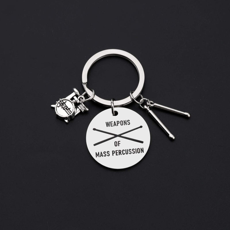 [Australia] - CHOORO Weapons of Mass Percussion Drum Kit Gifts Drummer Gift Drummer Keychain Musician Keychain Percussion Jewelry Drum Player Band Gifts Weapons-keychain 