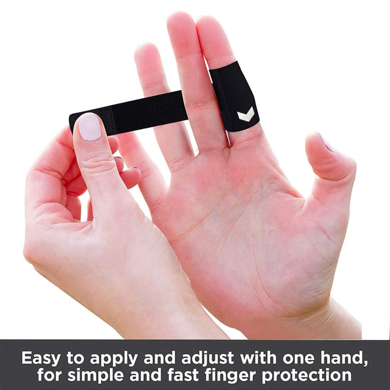 [Australia] - VHOPMORE Neoprene Finger Splints Wraps Adjustable Finger Brace Trigger Finger Buddy Splint Mallet Finger Guard for Arthritis Sport Finger Support Sleeves Protector for Basketball Volleyball Tennis - S 