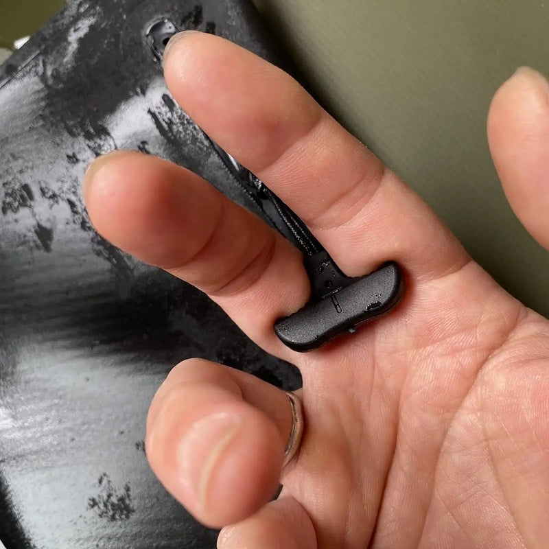 [Australia] - BJA Black Heavy Duty T-Zipper Pull Postive Grip for Arthritis | Hand with Work Gloves | Outdoor Bags Pack of 10 pcs 