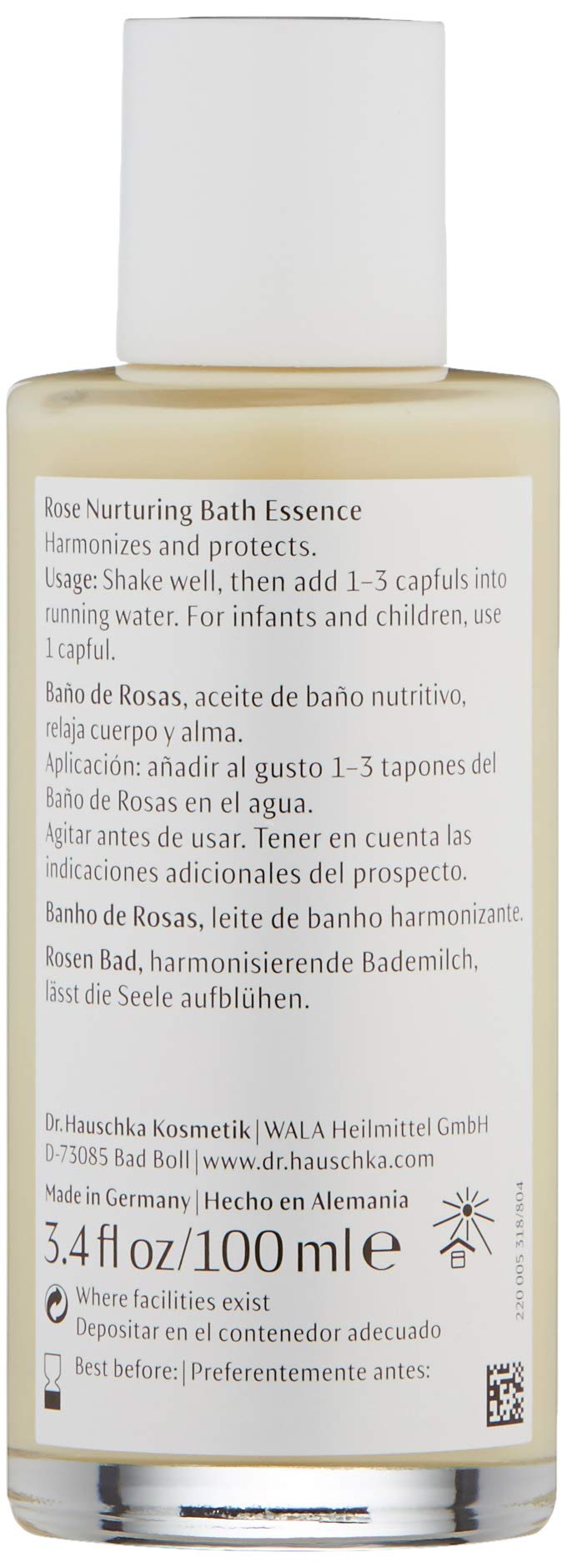 [Australia] - Dr. Hauschka Rose Nurturing Bath Essence, 3.4 Fl Oz 