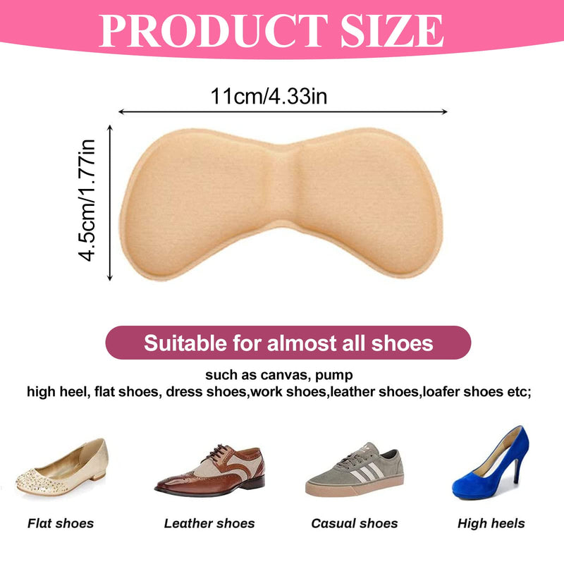 [Australia] - 16Pcs Heel Grips Shoes Too Big, Shoe Heel Insoles Prevent Rubbing Heel Shoes Heel Stickers Adjustments Shoes Length Shoe Heel Pad 8 Pairs 