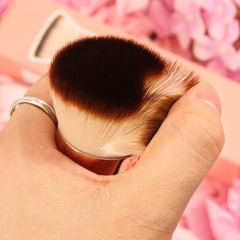 [Australia] - DUcare Makeup Sponges with Foundation Brush 4+1Pcs Flat Top Kabuki Professional Beauty Makeup Blender for Cream, Powder and Liquid - Non Latex 4+1Soponges and Foundation Brush 