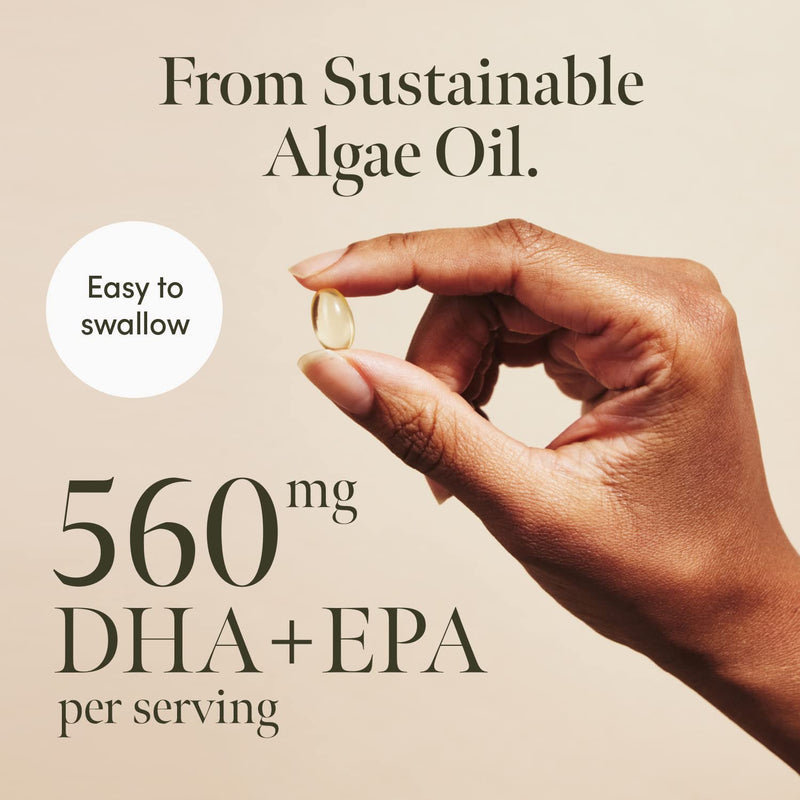 [Australia] - Bud Vegan Omega 3 Supplement | High-Strength DHA + EPA | Premium Sustainable Plant-Based Algae Oil | Supports Heart, Brain & Eye Health | 60 Omega 3 Vegan Softgels (1 Month Supply) 