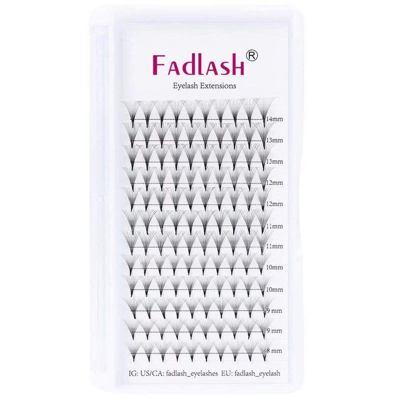 [Australia] - Russian Lashes 11D 0.07 Thickness C Curl 8-14mm Mix Tray Russian Lashes Premade Russian Volume Lashes Pre Made Fan Lashes Volume Lashes Pre Made Fans(11D-0.07C-MIX(8-14)) MIX(8-14) 11D-0.07-C 