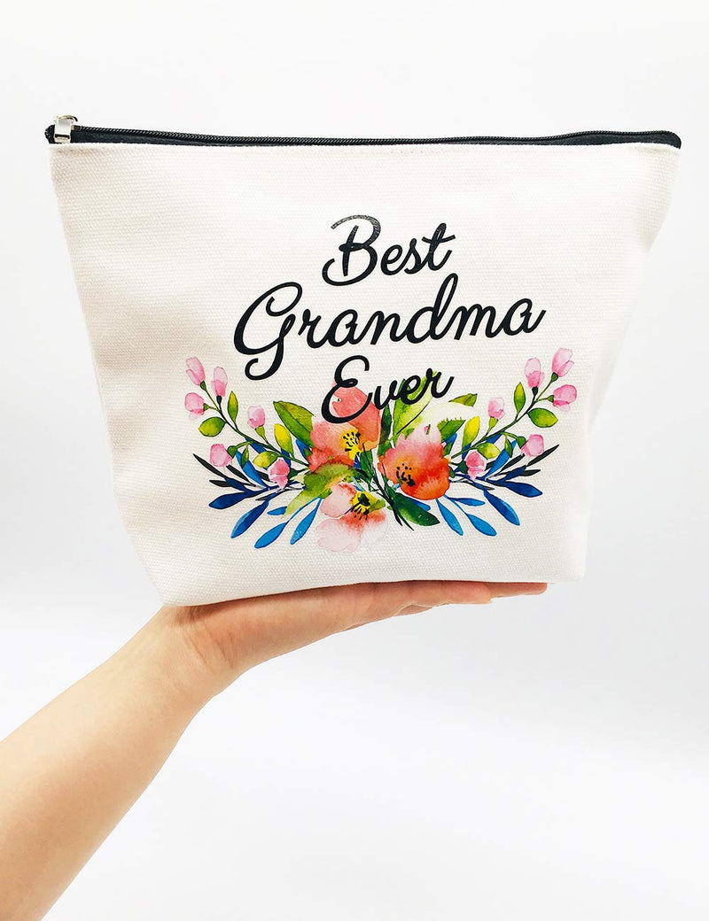 [Australia] - Grandma Gifts Best Grandma Ever Makeup Bag Mother's Day Gifts Grandmother Birthday Gifts Nana Gift for Mom from Granddaughter 