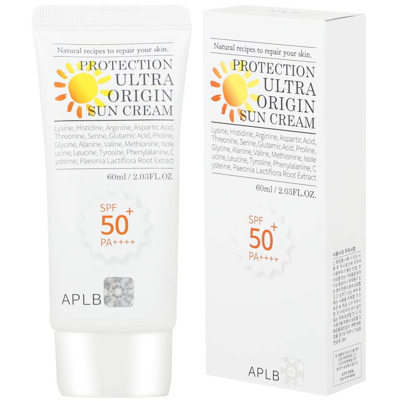 [Australia] - APLB Protection Ultra Origin Sunscreen SPF 50+/PA++++ 2.03 fl. Oz (60ml) | Korean Skin Care, Sun Cream, Non-Sticky and Non-Greasy, Sunscreen Moisturizer | 