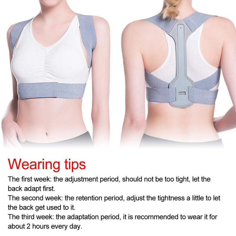 [Australia] - Posture Corrector, Adjustable Back Brace for Back Support Shoulder Brace Belt for Relieve Shoulder and Waist Pain Improve Posture, Unisex(S) S 
