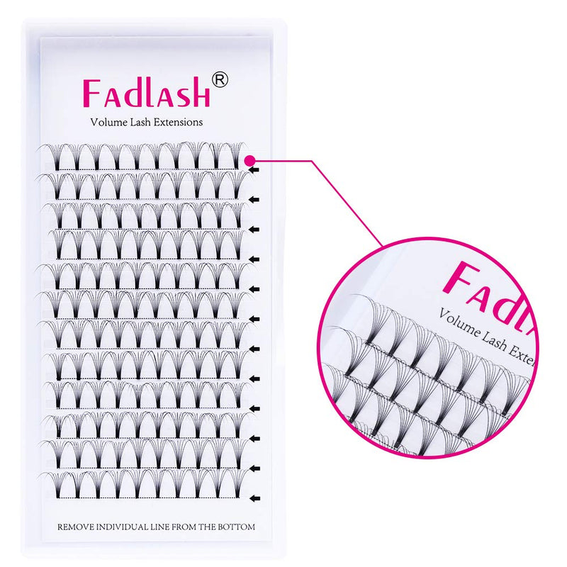 [Australia] - 2 Tray Volume Russian Lashes 7D Short Stem C Curl 0.10 Thickness 13mm+15mm Pre Made Russian Lashes Volume Lashes Russian Lashes Pre Made Russian Lashes(7D-0.10-C-13+15) 7D010C 13+15 