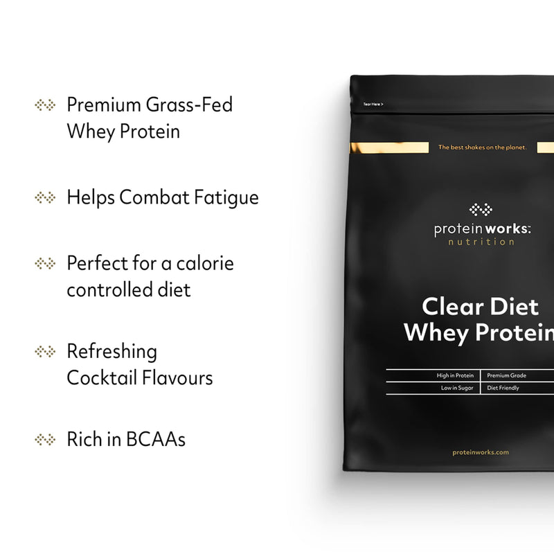 [Australia] - Protein Works - Clear Diet Whey Protein Isolate Powder | Refreshing High Protein Drink | Pina Colada Classic | 500g 