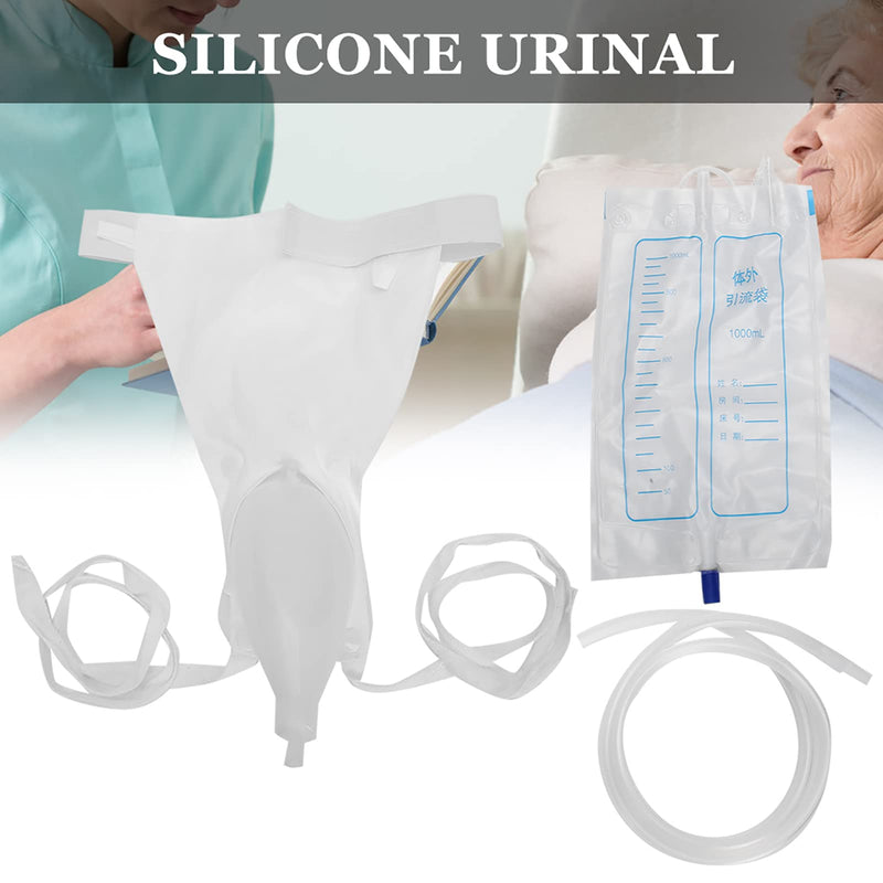 [Australia] - Silicone Urine Collector Bag, Quality Urine Collection Bag Silicone Urinal Reusable Household Breathable Urine Funnel for Women Men (Female) Female 
