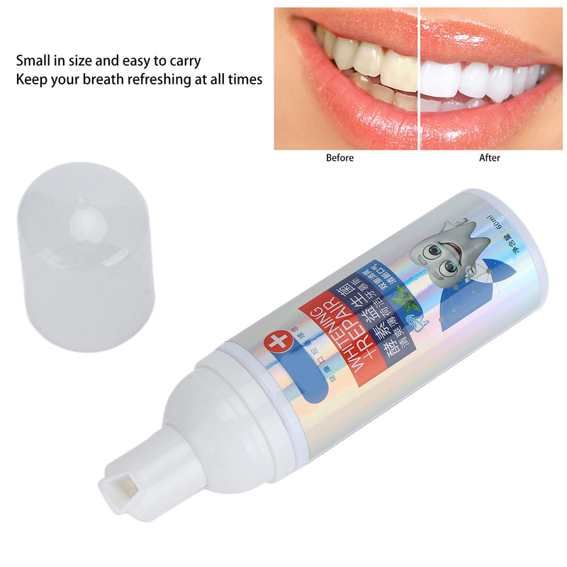 [Australia] - Foam Toothpaste 60ml Whitening and Repairing Mousse Toothpaste Mint Foam Toothpaste for Fresh Breath Teeth Cleaning Oral Care 
