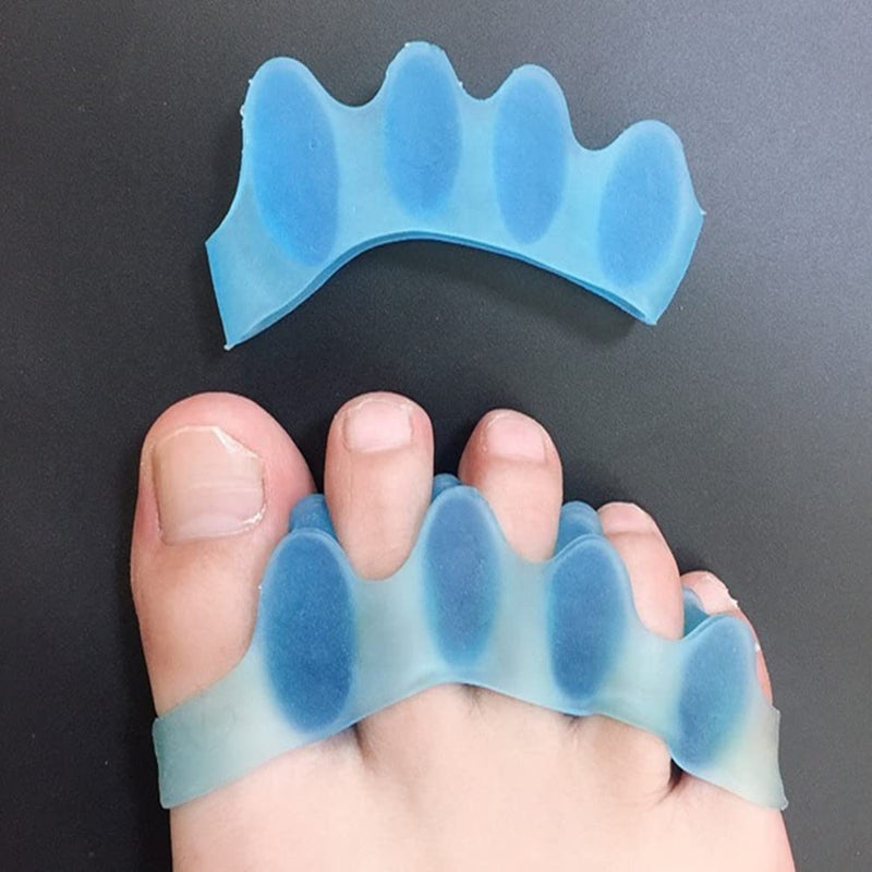 [Australia] - 3Pairs Bunion Separators Blue Toe Correctors Gel Toe Correctors for Different People with Overlapping Toes and Claw Toes 