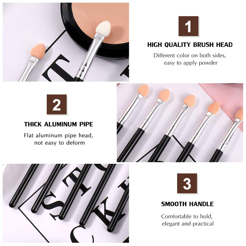 [Australia] - Lurrose 5pcs Eyeshadow Brushes Dual Color Rubber Sponge Makeup Brushes Eyeshadow Makeup Tool Applicator for Women and Girls 