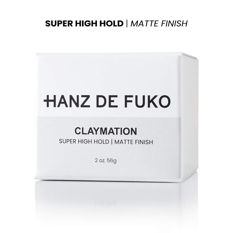 [Australia] - HANZ DE FUKO Claymation | Premium All Natural Clay-Wax Hybrid Styling Product with High Hold Matte Finish | All Hair Types | 56g 