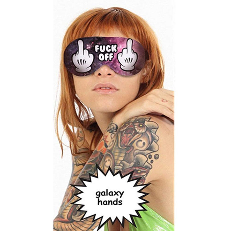 [Australia] - NganSuRong Novelty Funny Sleep Eye Mask Light Blocking Sleep Mask, Soft and Comfortable Night Eye Mask for Men Women, Eye Cover Aid Rest Blindfold, Eye Blinder for Travel/Sleeping/Shift Work Fuck Off 