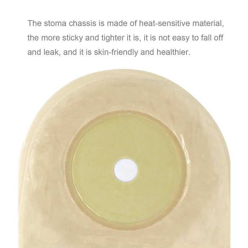[Australia] - 20PCS One Piece Ostomy Bag, Drainable Pouches Colostomy Bag Stoma Bags Incontinence Bags for Ileostomy Care Supplies, Cut to Fit 20-65MM 