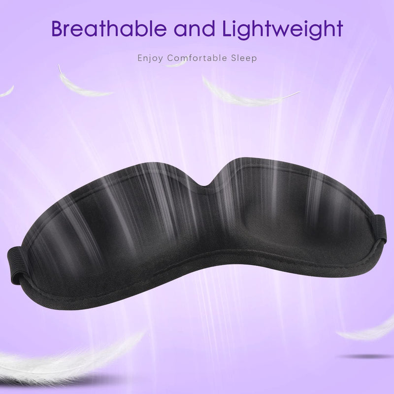 [Australia] - SLIJAR 3D Eye Mask Comfortable and Lightweight Sleep Mask for Side Sleepers Breathable Blackout Sleeping Mask with Adjustable Strap Travel Accessories Essentials 