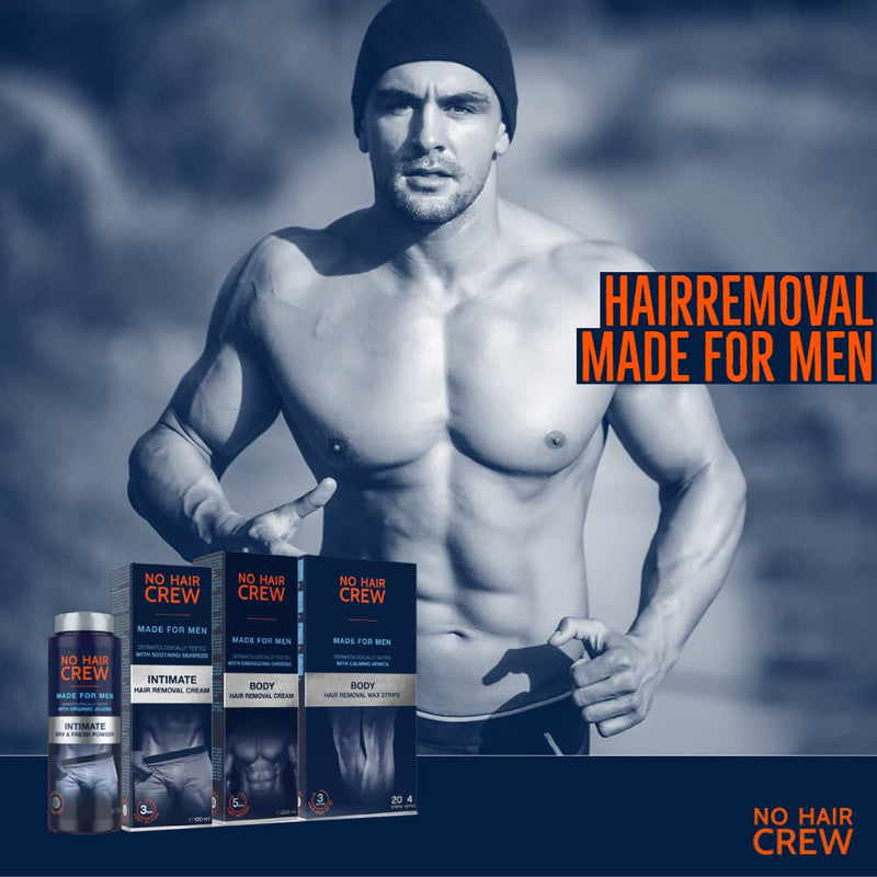 [Australia] - NO Hair Crew Intimate Hair Removal Cream - Extra Gentle Depilatory Cream for Sensitive Areas. Made for Men, 100 ml 