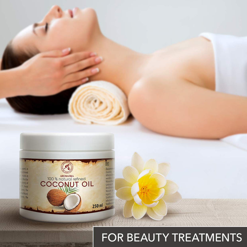 [Australia] - Coconut Oil 250ml - Cocos Nucifera Oil - Indonesia - 100% Pure & Natural Cold Pressed - Best Benefits for Skin Hair Face Body Care - Unrefined Coconut Oils 