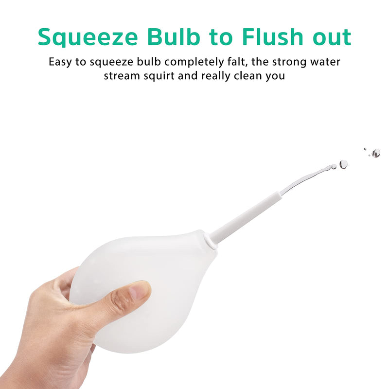 [Australia] - Clear Silicone Enema Bulb Anal Douche Kit for Colon Cleansing Men Women with 5Pcs Enema Replacement Nozzle Tip Applicator, Enema Vaginal Pump Rectal Irrigation Syringe Squeeze Ball Feminine Wash Care 5 Piece Set 